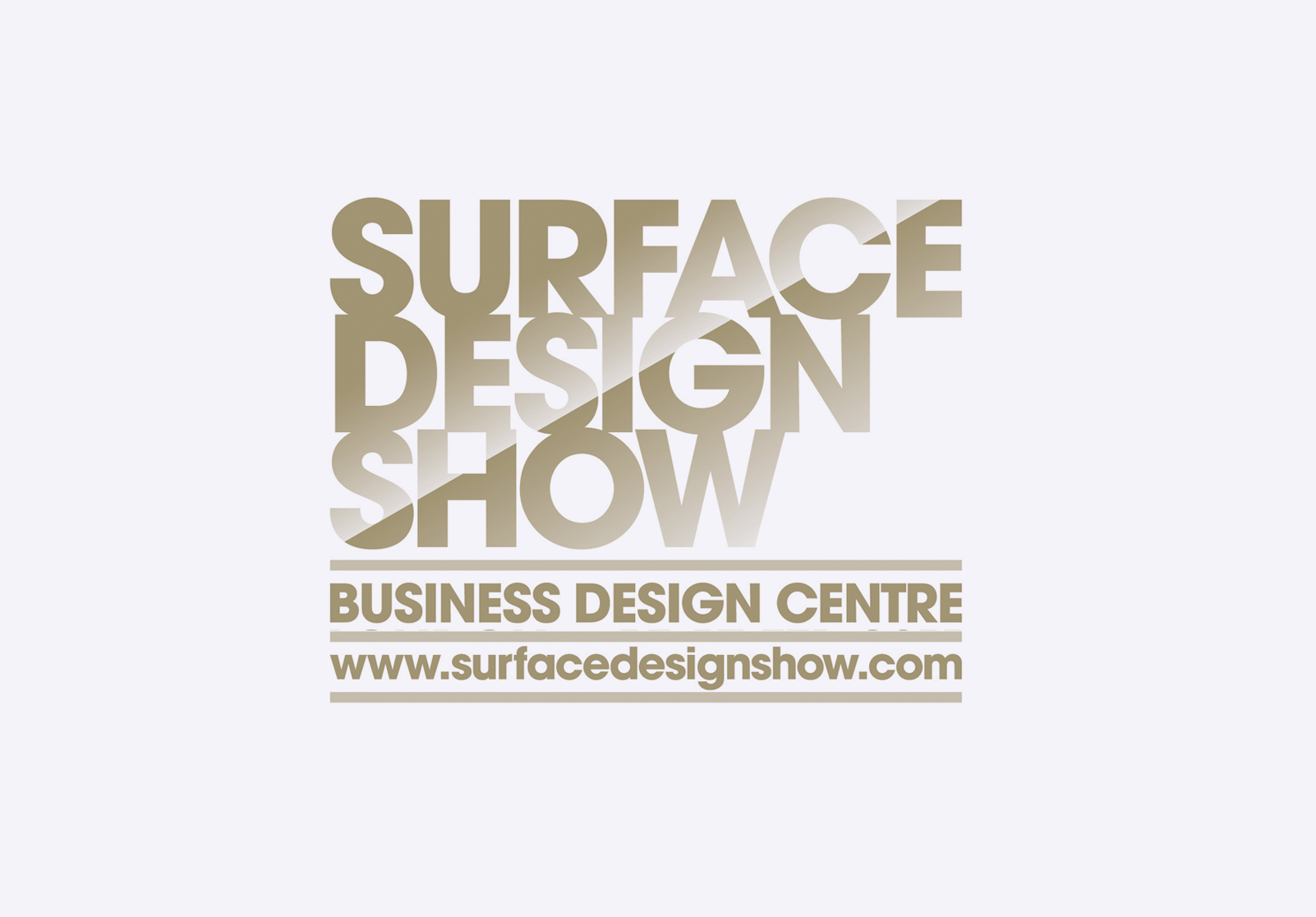 Surface Design Show Business Design Centre London Lighting event exhibition graphics furniture texture flooring panels logo Montgomery Events