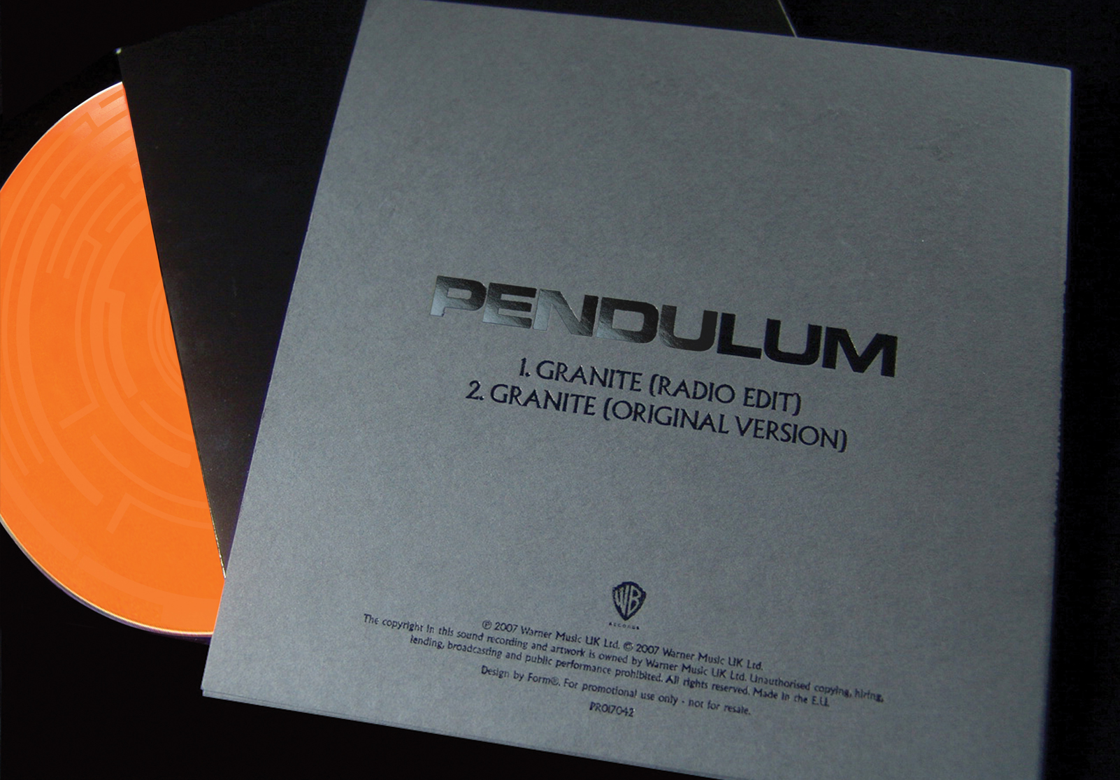 Pendulum In Silico Granite Drumm'n'Bass Rock electronic limited edition packaging CD foil colorplan fluoro CD label varnish