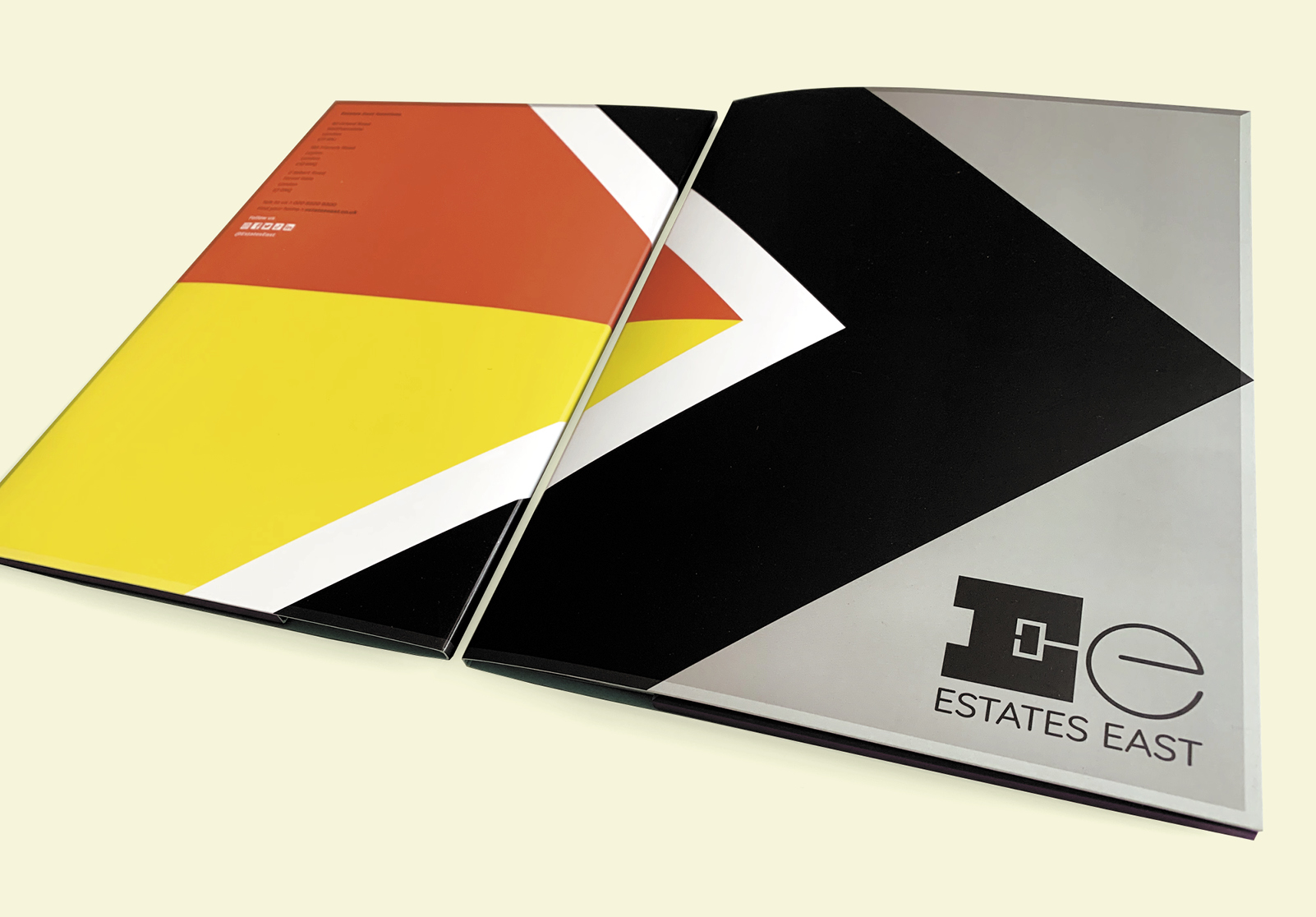 estate agency branding estate east folder