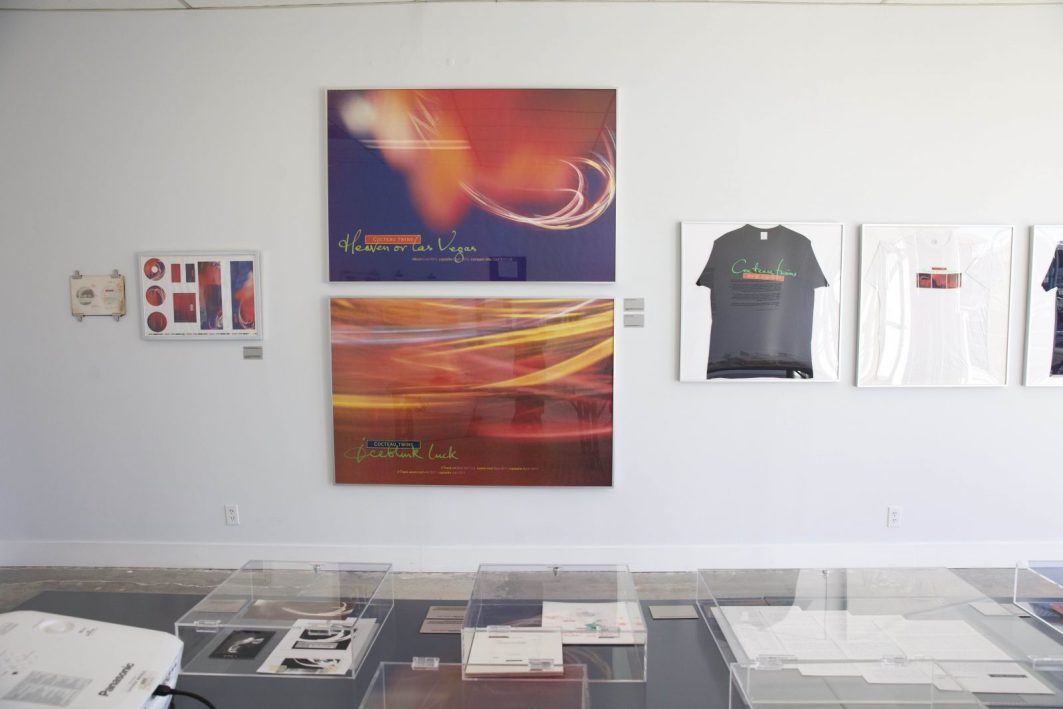 Paul West designs and artworks for Cocteau Twins Heaven or Las Vegas exhibition LA